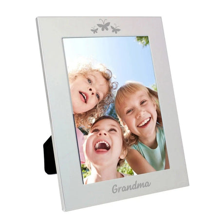 Silver Butterfly Grandma Photo Frame 5x7: 2 - Photo Frames By Gift Moments