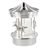 Personalised Silver Plated Carousel Money Box: 5 - Money Boxes By Gift Moments