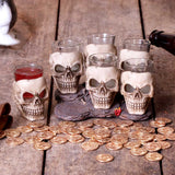 Six Shooter Skulls Skull Shot Glass Set: 1 - Shot Glasses By Gift Moments