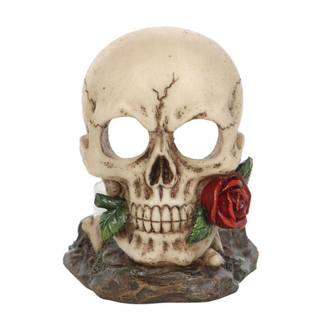 Skull Rose Tealight Holder: 2 - Candle Holders By Gift Moments