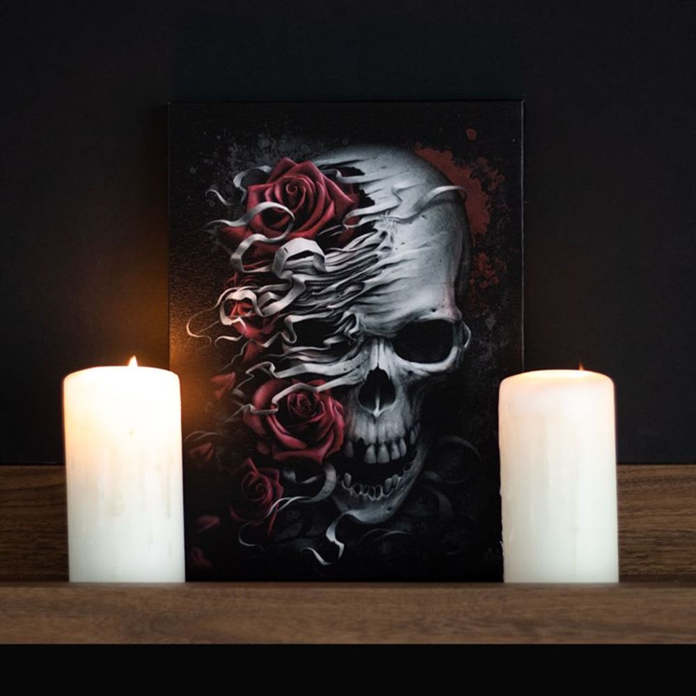 Skulls n Roses Canvas Plaque by Spiral Direct: 1 - Wall Art By Gift Moments