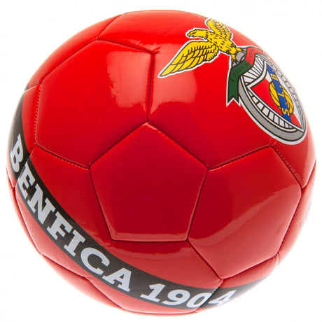 SL Benfica Red PVC Size 5 Football: 3 - Balls By SL Benfica