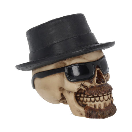 Small Badass Hat and Sunglasses Skull Figurine: 2 - Figures & Collectables By Gift Moments