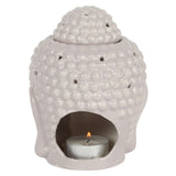 Small Grey Buddha Head Oil Burner: 5 - Oil & Wax Burners By Gift Moments