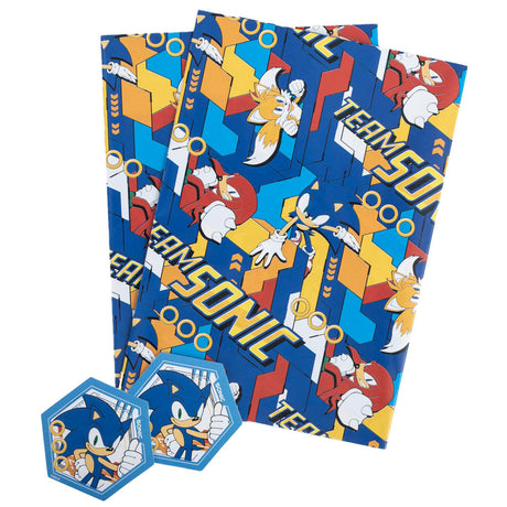 Sonic The Hedgehog Gift Wrap: 1 - Gift Wrap & Bags By Sonic The Hedgehog