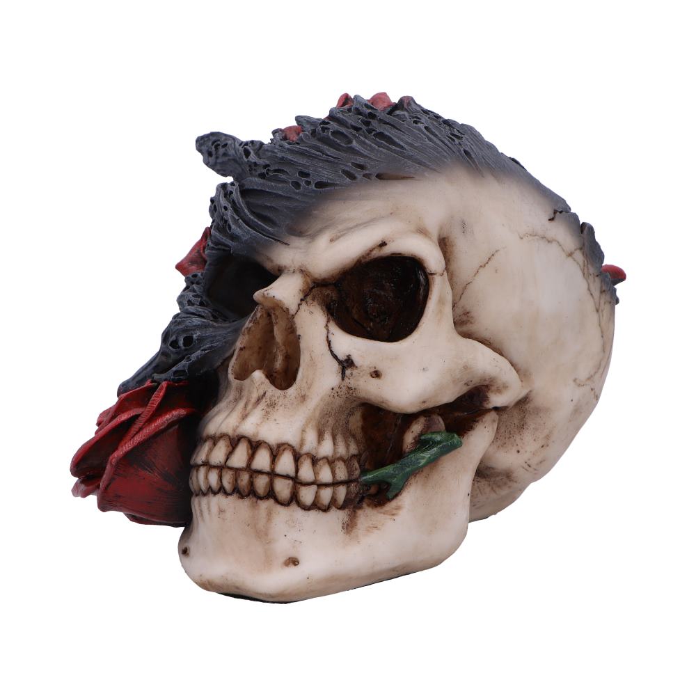 Soul Rose Ornamental Skull: 5 - Figurines Medium (15-29cm) By NN Designs