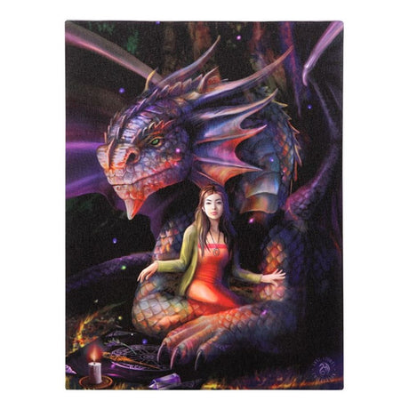 Spirit Dragon Canvas Plaque by Anne Stokes: 2 - Wall Art By Gift Moments