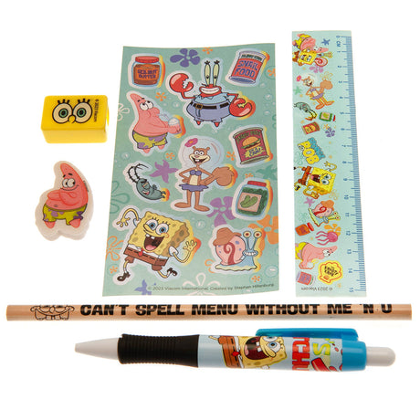 SpongeBob SquarePants 5pc Stationery Set: 1 - Pencil Cases & Sets By SpongeBob SquarePants