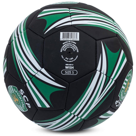 Sporting CP Matte Black Football Size 5: 3 - Balls By Sporting CP