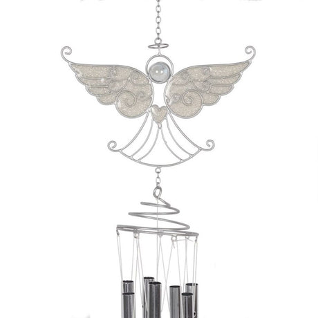 Spread Your Wings Angel Windchime: 3 - Wind Chimes By Gift Moments