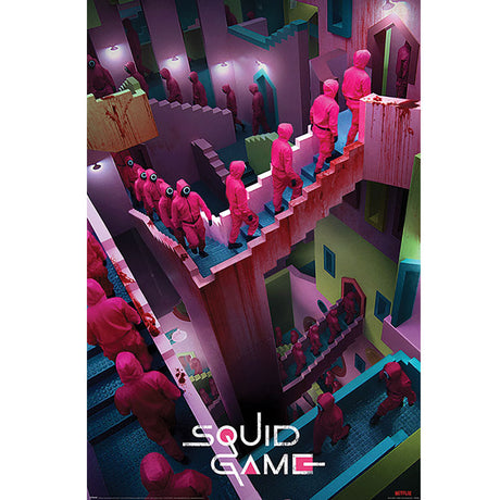 Squid Game Poster Crazy Stairs 104: 1 - Posters By Squid Game