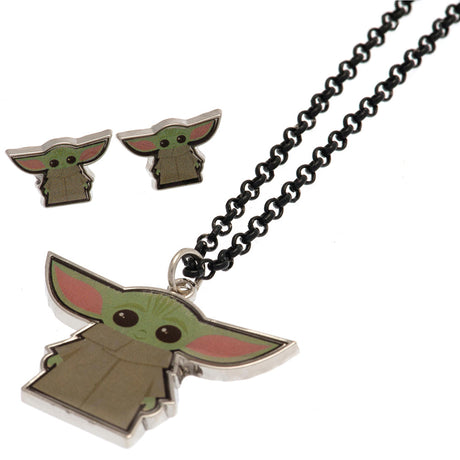 Mandalorian Necklace & Minnie Mouse Earrings Set: 1 - Jewellery By Star Wars: The Mandalorian