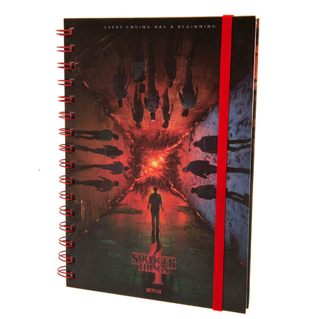 Stranger Things 4 A5 Notebook: 1 - Notebooks By Stranger Things