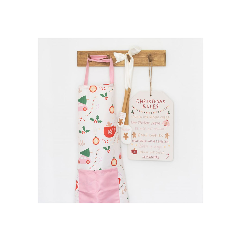 Sugarplum Modern Christmas Print Apron: 4 - Aprons By Gift Moments