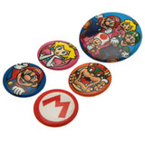 Super Mario Badge Set - 5 Assorted Badges: 2 - Badges By Super Mario