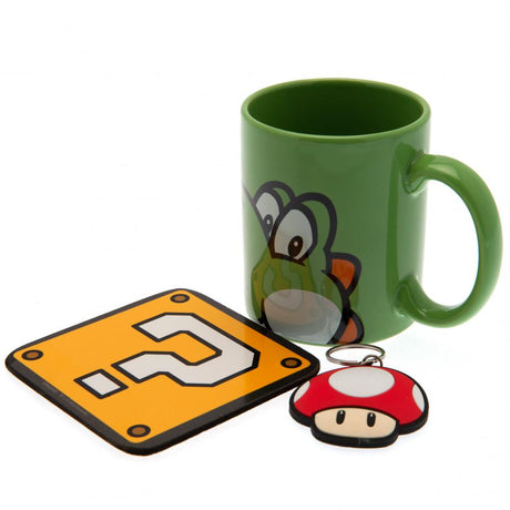 Yoshi Super Mario Mug & Coaster Set: 1 - Gift Sets By Super Mario