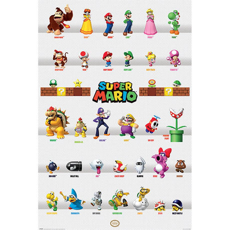 Super Mario Poster Character Parade 278: 1 - Posters By Super Mario