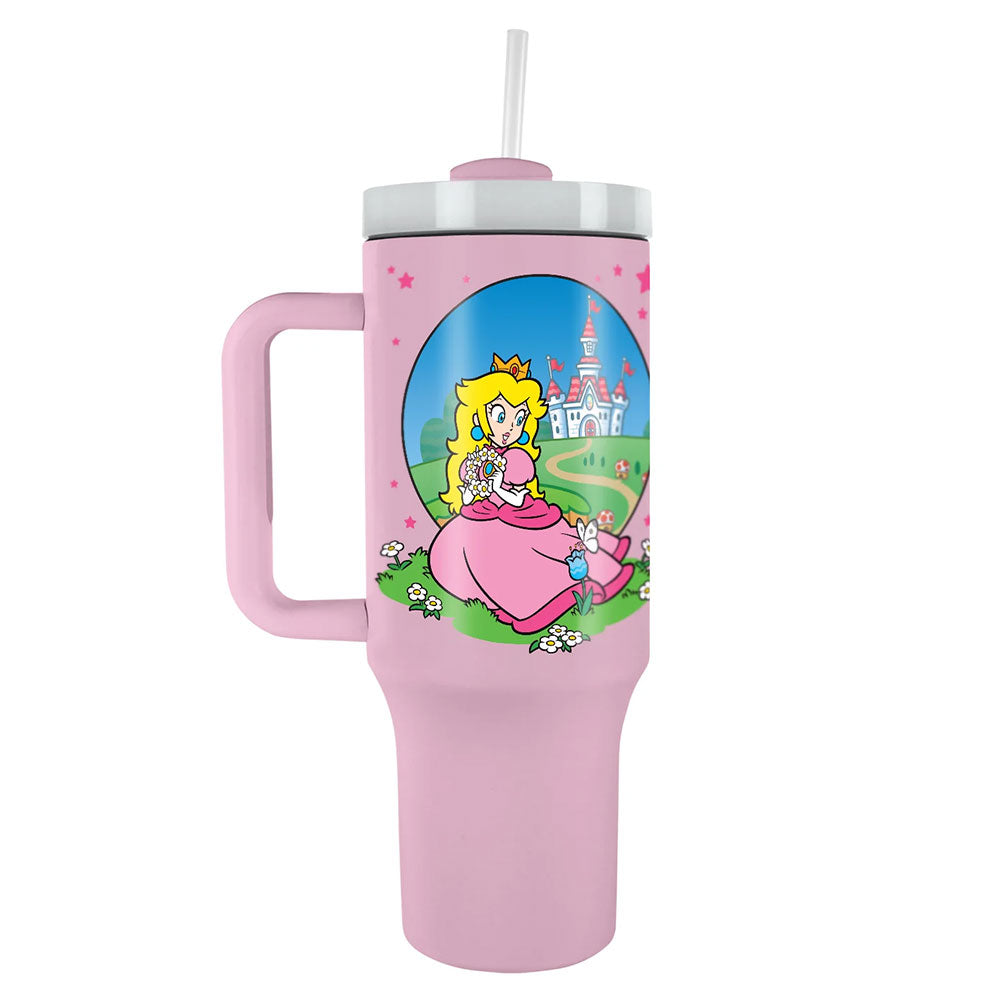 Super Mario Princess Peach 40oz Tumbler: 1 - Water Bottles By Super Mario