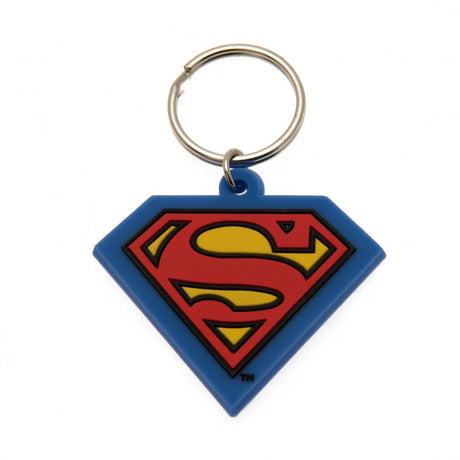 Superman PVC Keyring with Chain: 1 - Keyrings By Superman