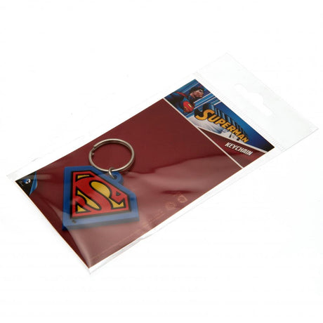 Superman PVC Keyring with Chain: 3 - Keyrings By Superman