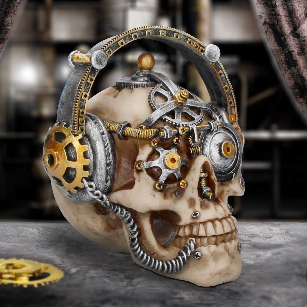 Techno Talk Small Steampunk Skull 14.5cm: 1 - Figures & Collectables By Gift Moments