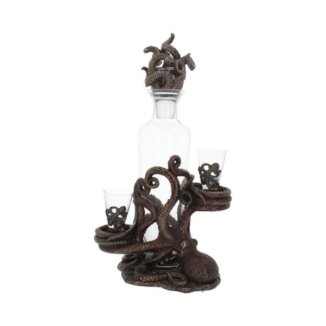 Tentacle Temptation Octopus Squid Bottle and Shot Glass Holder: 3 - Shot Glasses By Gift Moments