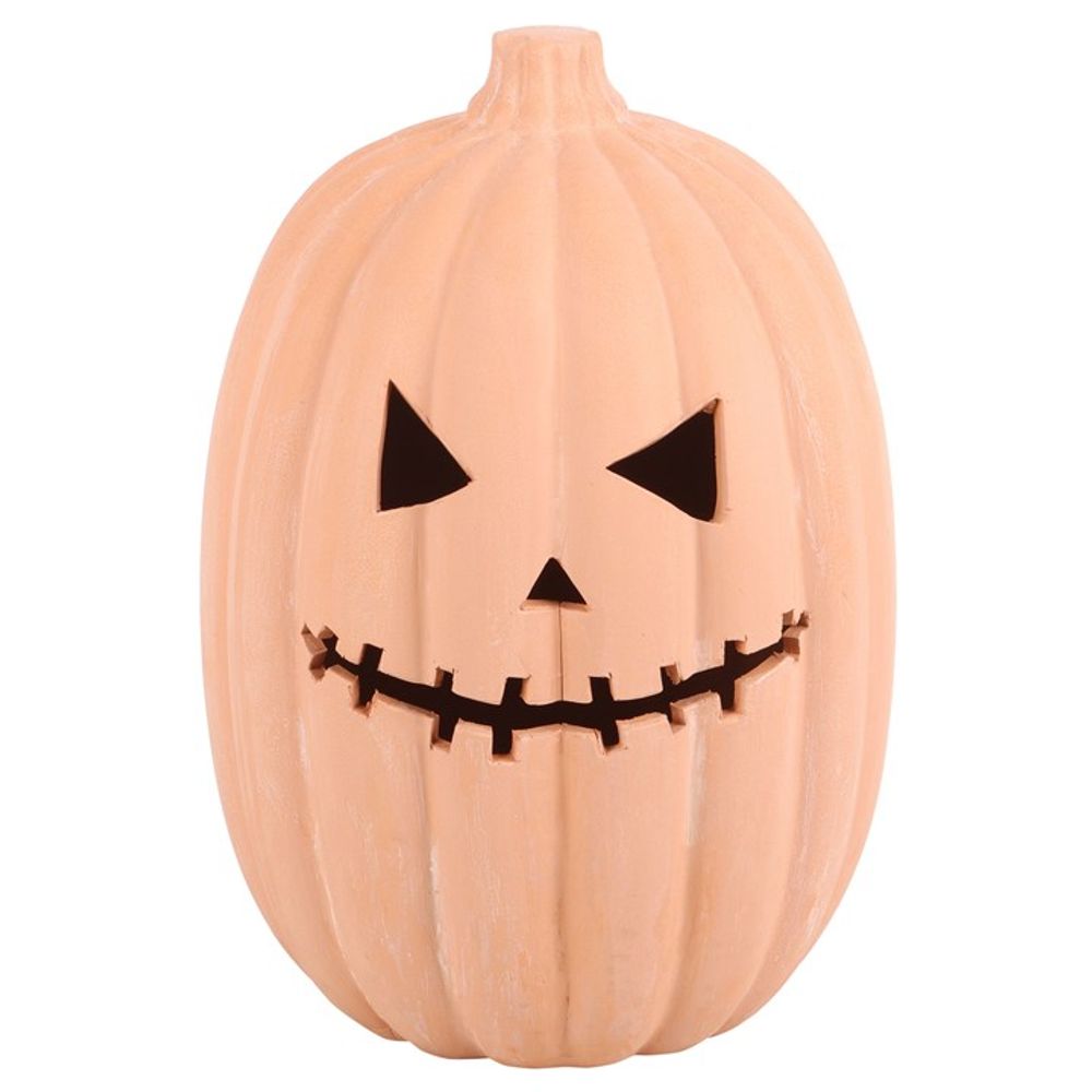 Terracotta Halloween Pumpkin Ornament 30cm: 2 - Ornaments By Gift Moments