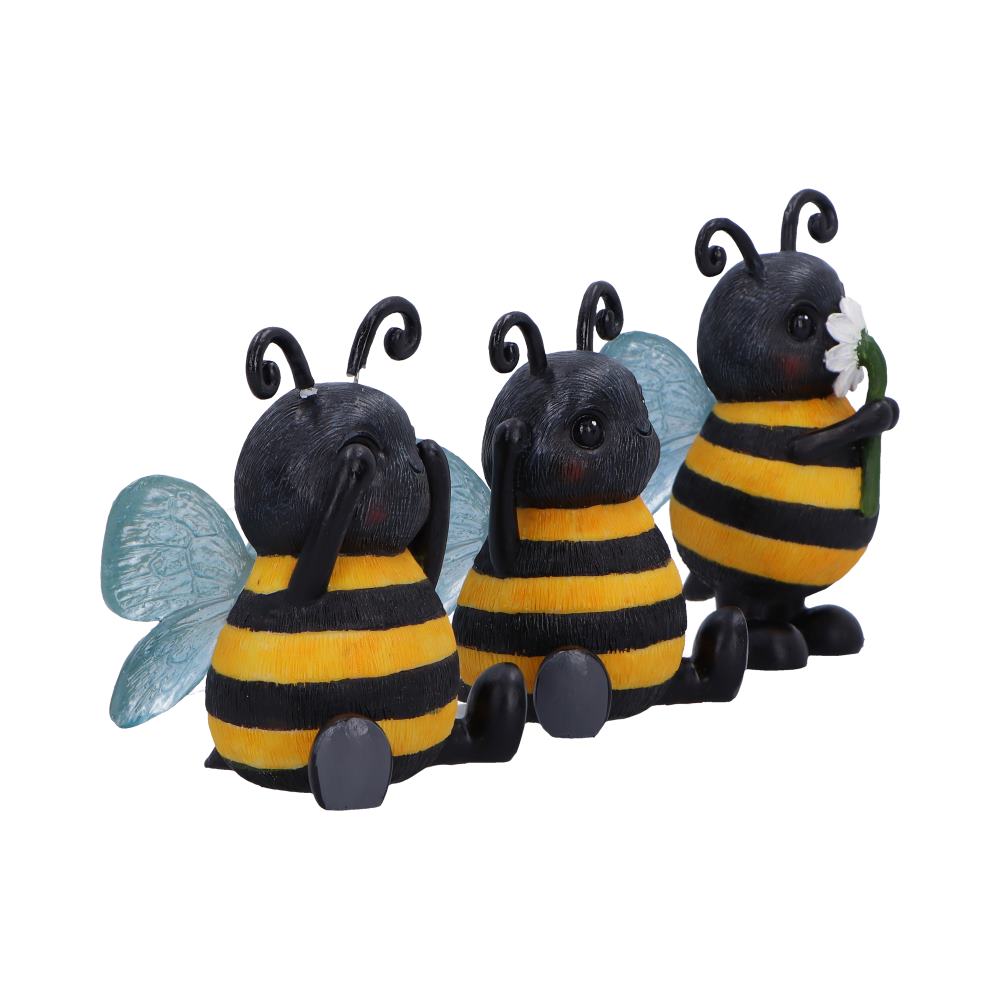 Three Wise Bees Figurines: 5 - Figurines Small (Under 15cm) By NN Designs