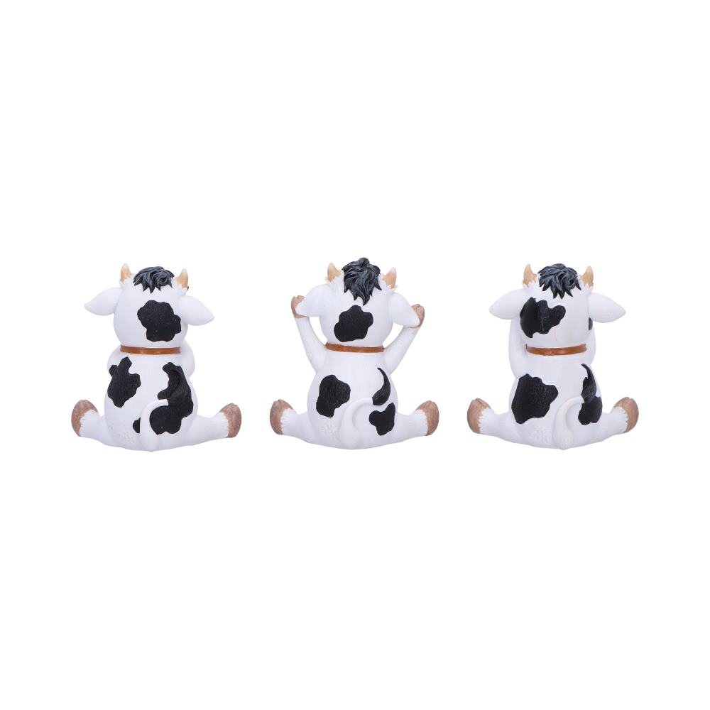 Three Wise Cows Figurines: 4 - Figurines Small (Under 15cm) By NN Designs