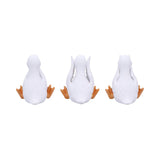 Three Wise Goofy Geese Figurines in See no Hear no Speak no evil: 4 - Figurines Small (Under 15cm) By NN Designs