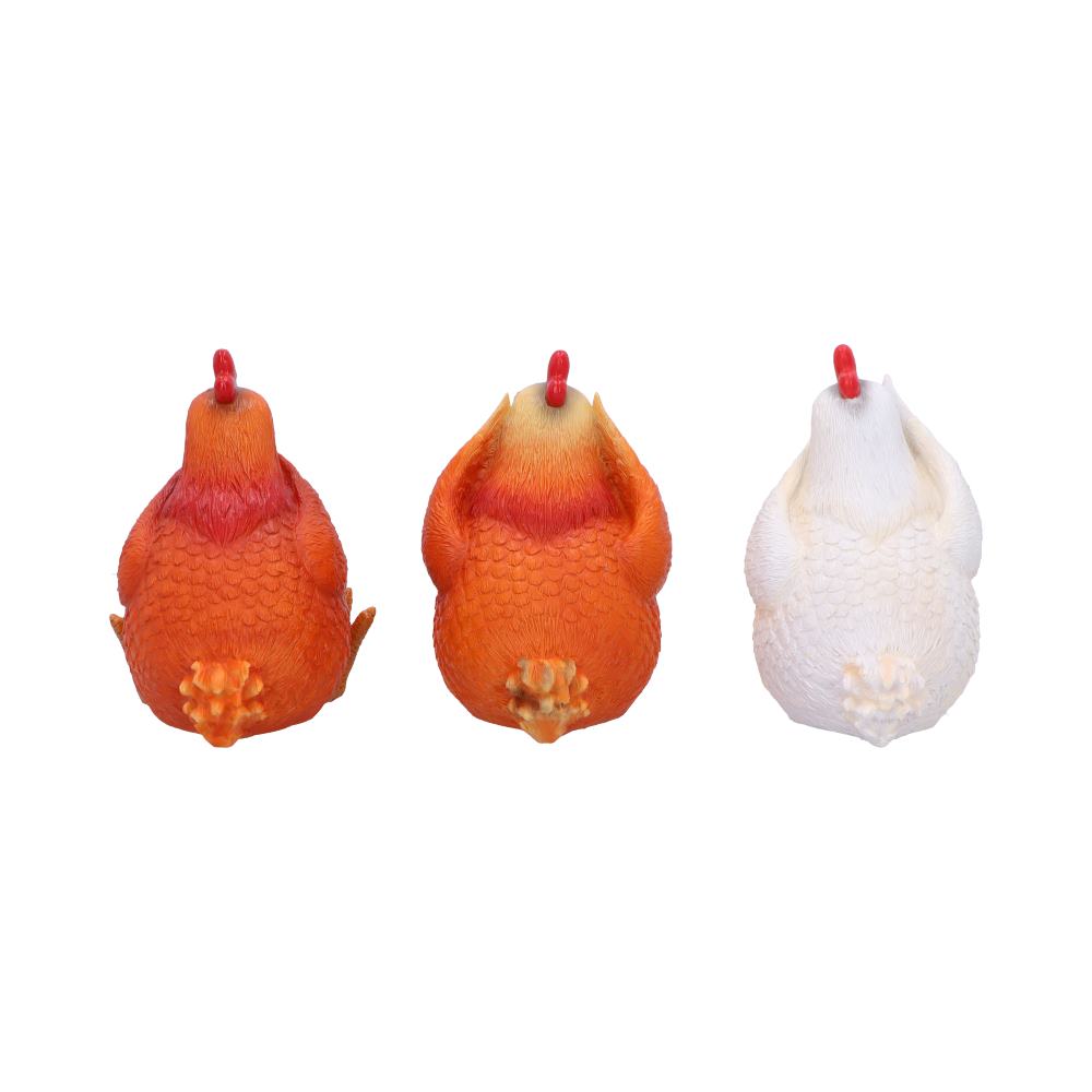 Three Wise Hens Figurines: 4 - Figurines Small (Under 15cm) By NN Designs