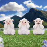 Three Wise Sheep Figurines: 1 - Figurines Small (Under 15cm) By NN Designs