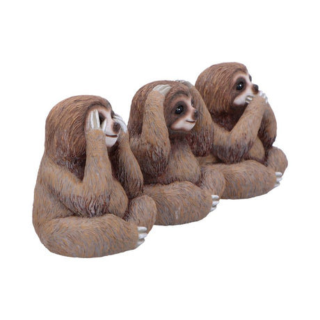 Three Wise Sloths Figurines: 5 - Figurines Small (Under 15cm) By NN Designs