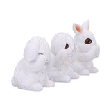 Three Wise White Bunny Figurines: 5 - Figures & Collectables By NN Designs