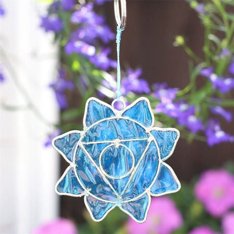 Throat Chakra Symbol Mini Suncatcher: 1 - Suncatchers By Gift Moments