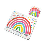 Personalised Kid's Rainbow Placemat & Coaster Set - Placemats at Gift Moments