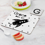 Personalised Kid's Rocket Placemat & Coaster Set - Placemats at Gift Moments