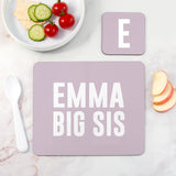 Personalised Girl’s Sis Placemat & Coaster Set - Placemats at Gift Moments