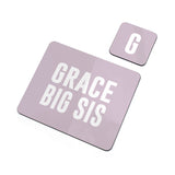 Personalised Girl’s Sis Placemat & Coaster Set - Placemats at Gift Moments