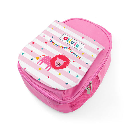 Personalised Girl's Circus Themed Pink Lunch Bags - Lunch Boxes & Bags at Gift Moments