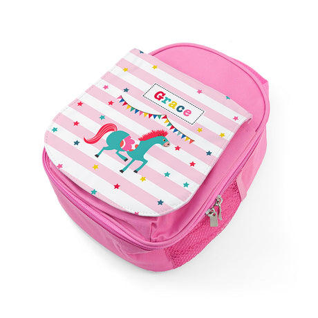 Personalised Girl's Circus Themed Pink Lunch Bags - Lunch Boxes & Bags at Gift Moments