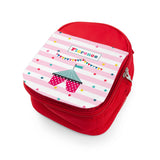 Personalised Girl's Circus Themed Red Lunch Bag - Lunch Boxes & Bags at Gift Moments