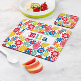 Personalised Girl's Patterned Placemat & Coaster Sets - Placemats at Gift Moments