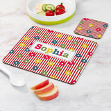 Personalised Girl's Patterned Placemat & Coaster Sets - Placemats at Gift Moments