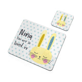 Personalised Kid's Bunny Placemat & Coaster Sets - Placemats at Gift Moments