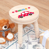 Personalised Wooden Car Stool for Kids: 4 - Wooden Stools By Gift Moments