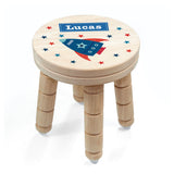 Personalised Kid's Rocket Wooden Stool - Wooden Stools at Gift Moments