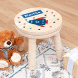 Personalised Kid's Rocket Wooden Stool - Wooden Stools at Gift Moments