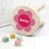 Personalised Kid's Flower Wooden Stool Default Title - Wooden Stools at Gift Moments