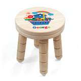 Personalised Noah’s Ark Wooden Stool for Kids: 3 - Wooden Stools By Gift Moments